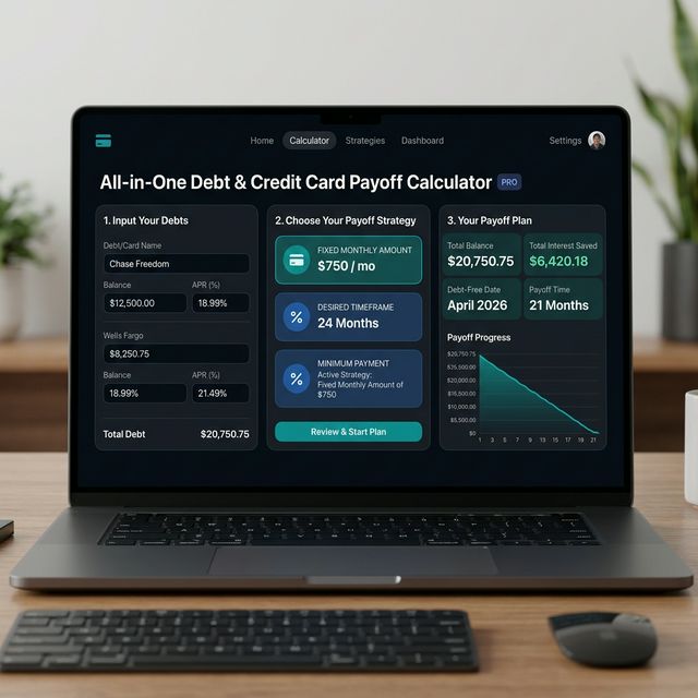 Debt and Credit Card Payoff Calculator