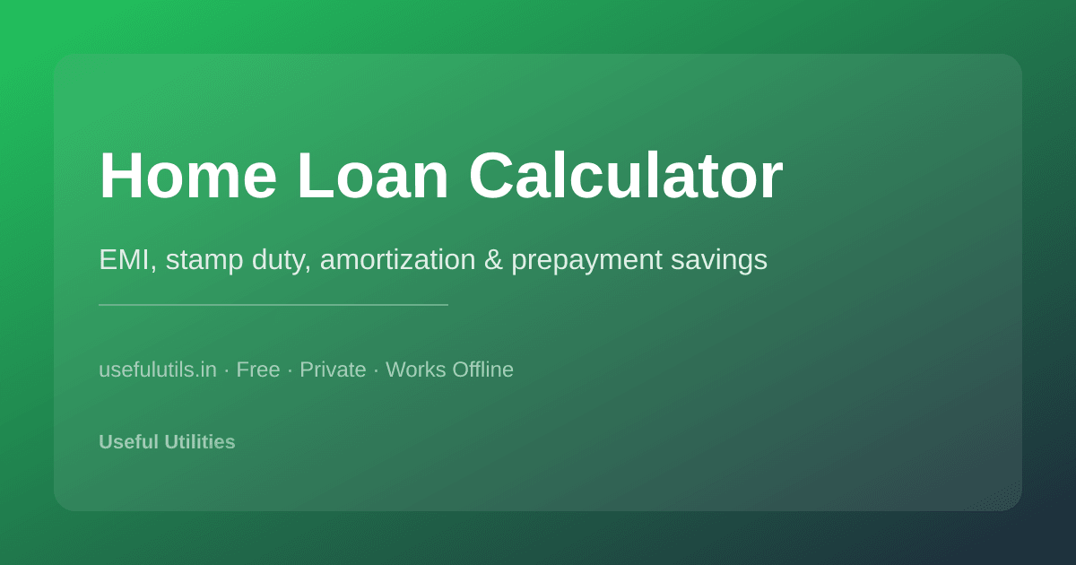 Home Loan Calculator